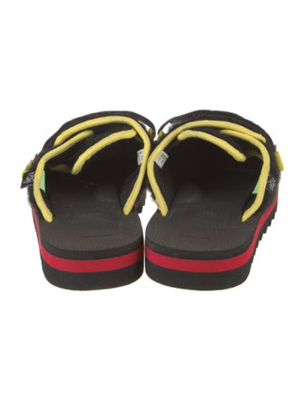 Suicoke Wool Colorblock Pattern Mules