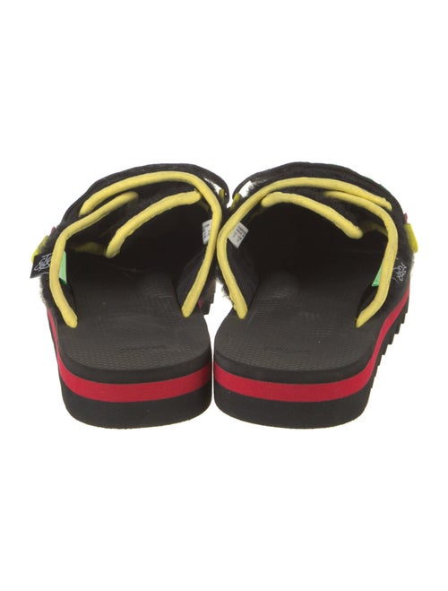 Suicoke Wool Colorblock Pattern Mules