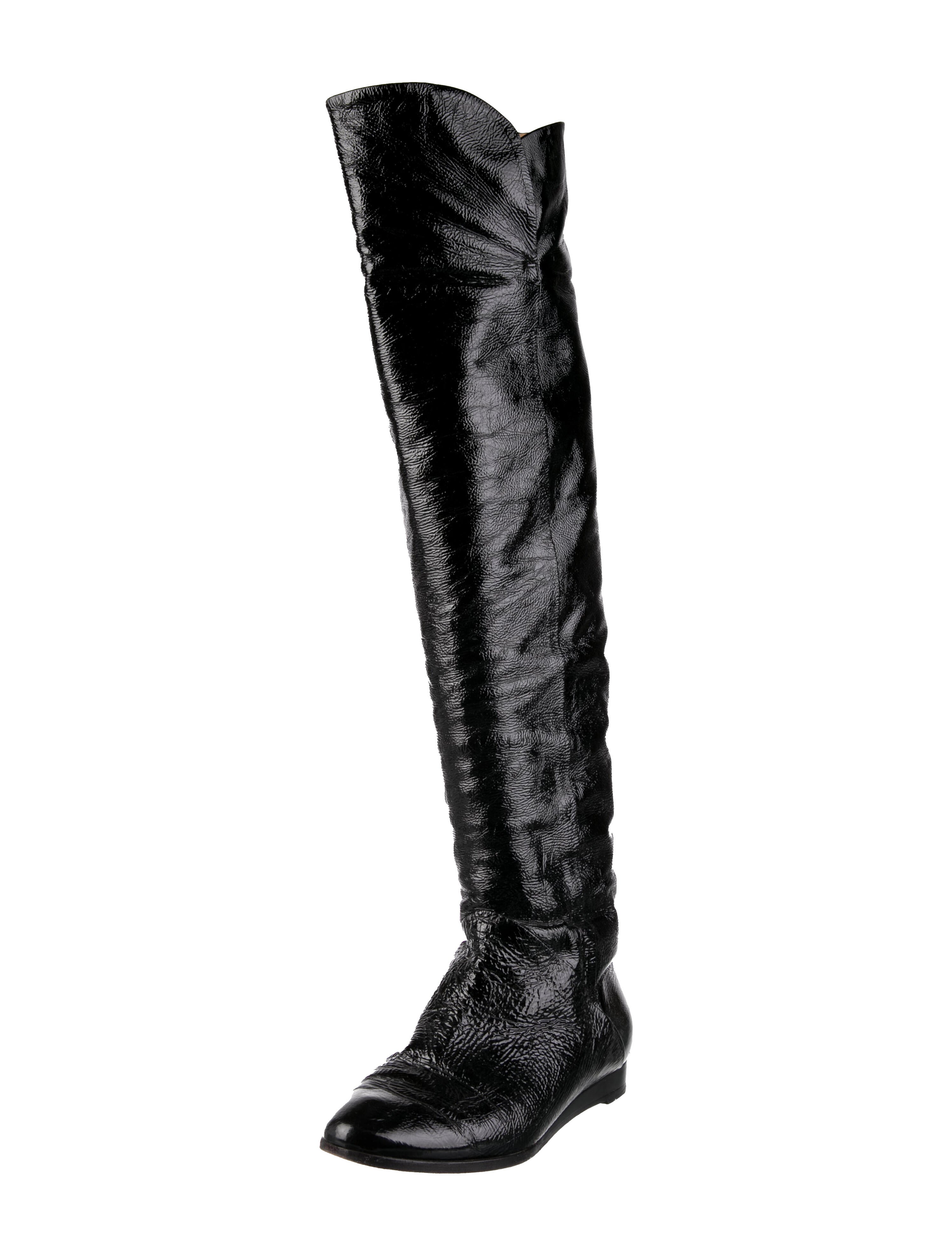Sclarandis Patent Leather Boots
