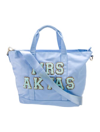 Stoney Clover Lane Embroidered Nylon Handle bag