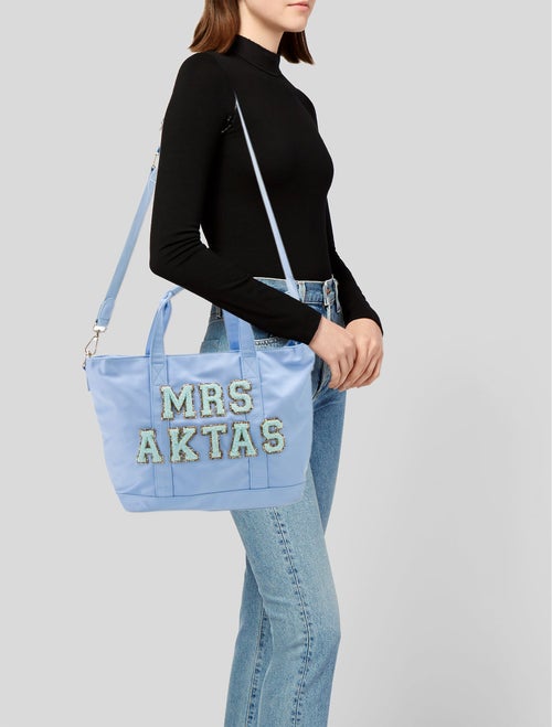 Stoney Clover Lane Embroidered Nylon Handle bag