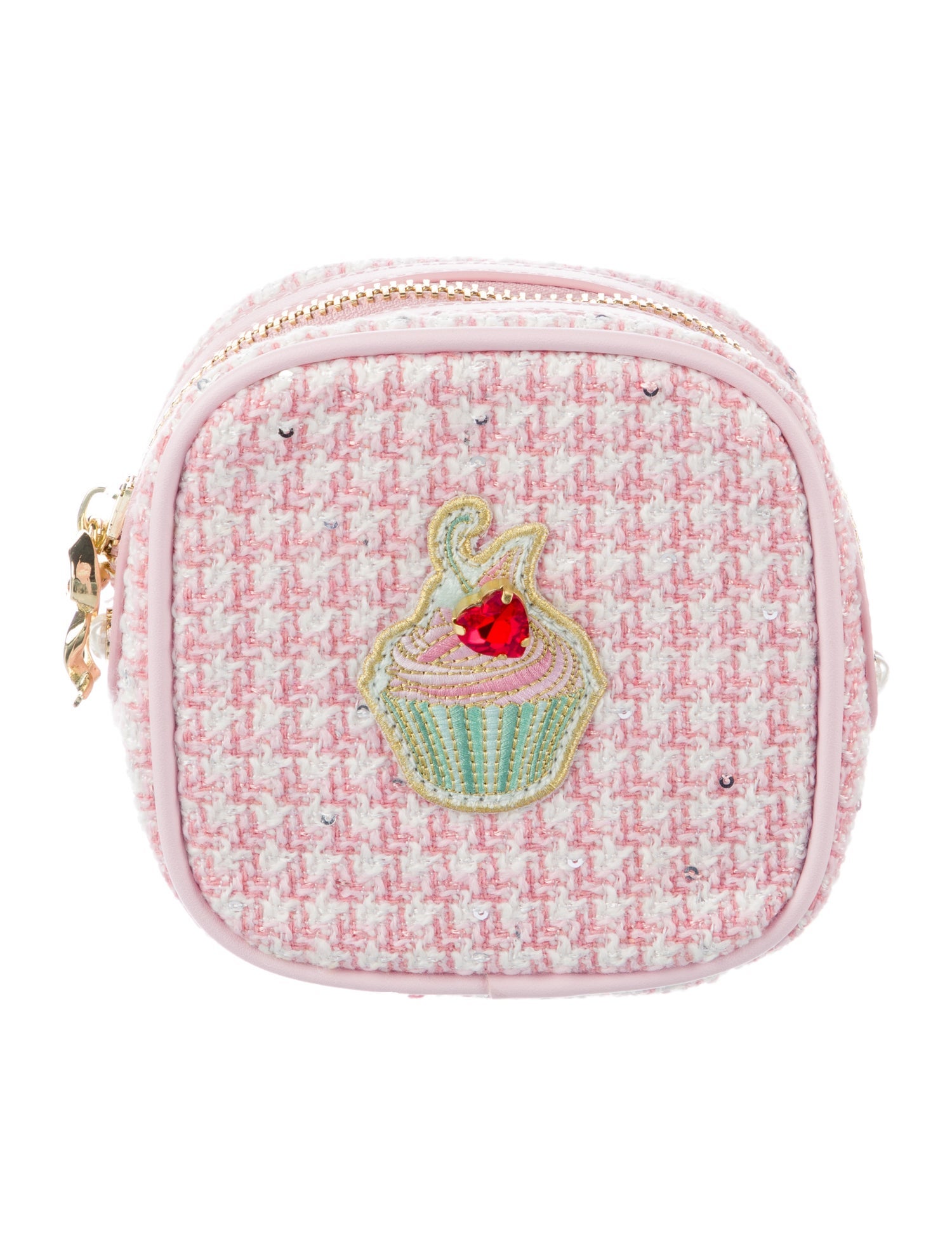 Stoney Clover Lane Wool Pattern Cosmetic Bag