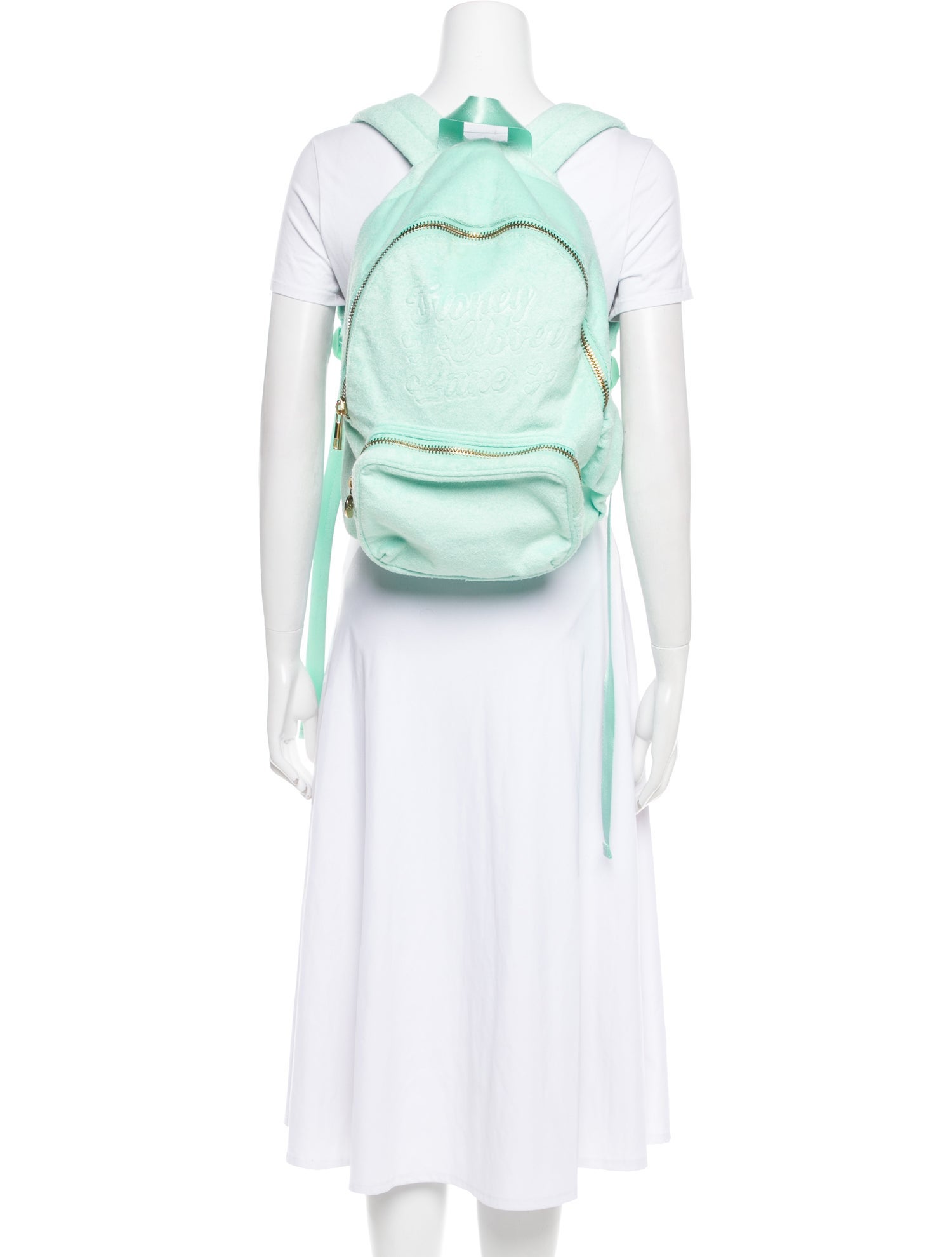 Stoney Clover Lane White Backpack with Gold Hardware Disney x Stoney Clover Lane Beauty and the Beast Backpack  main image 2