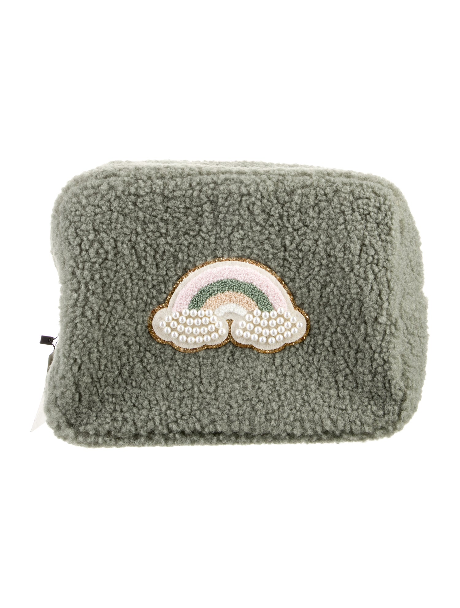 Stoney Clover Lane Shearling Cosmetic Bag