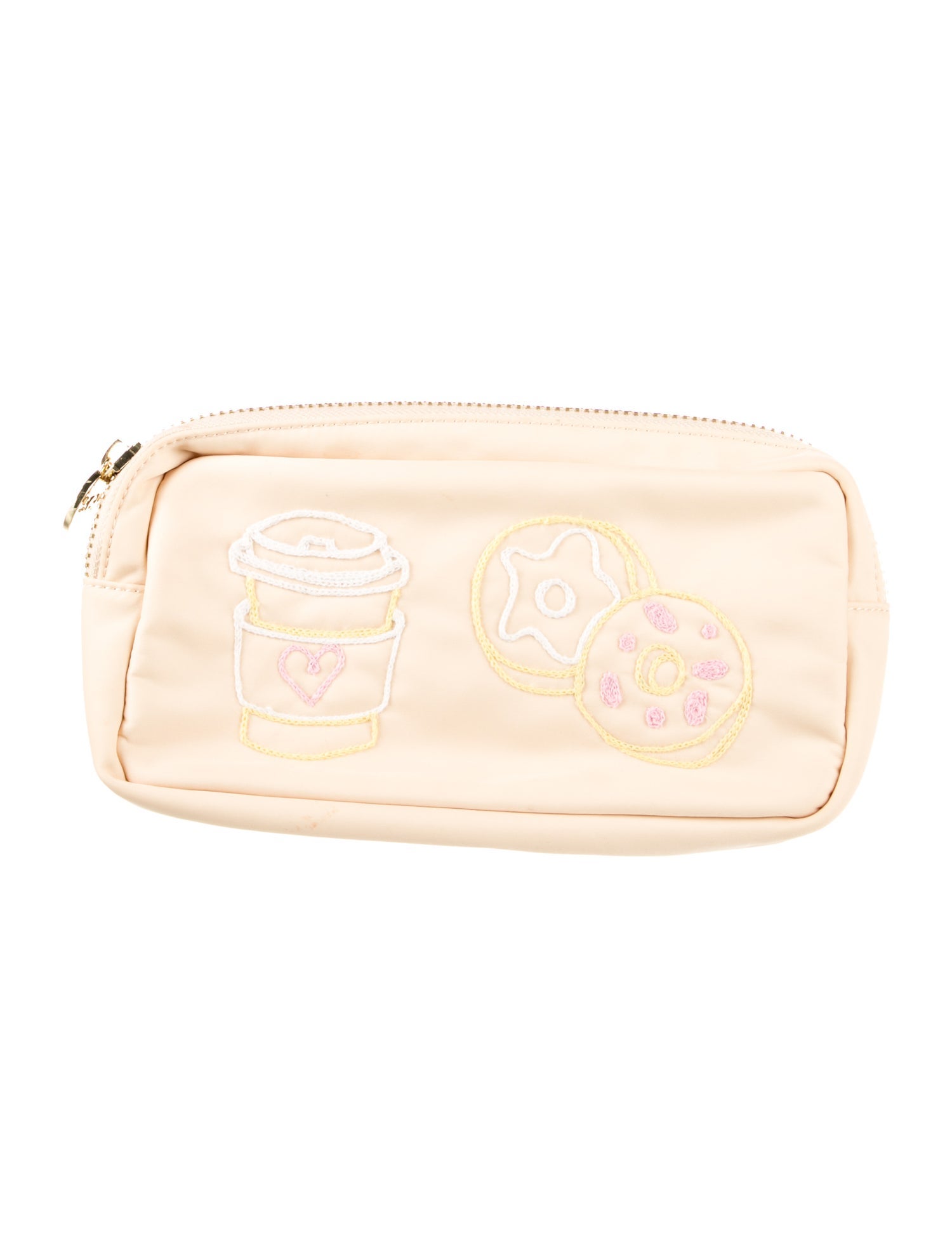 Stoney Clover Lane Embroidered Accent Cosmetic Bag