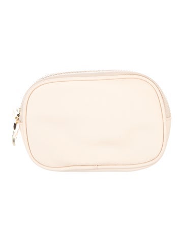 Pre-owned Stoney Clover Lane Small Nylon Cosmetic Bag In Neutrals