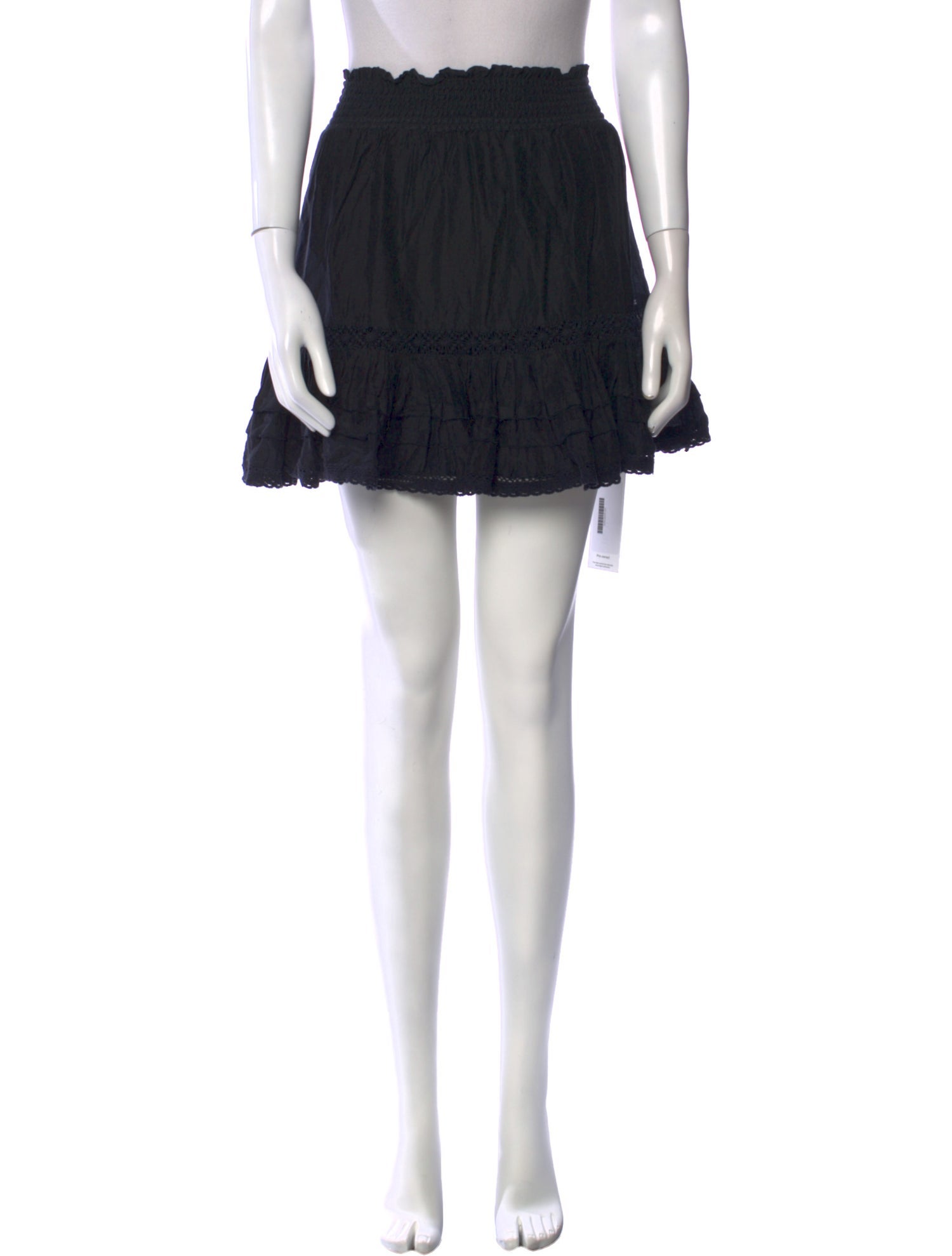 Secret Mission Embroidered Accent Mini Skirt