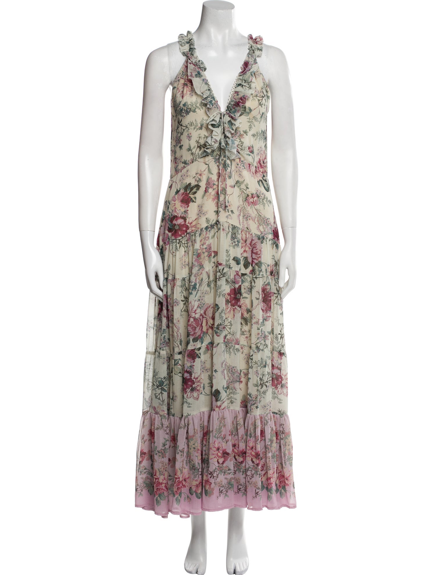 Secret Mission Floral Print Long Dress