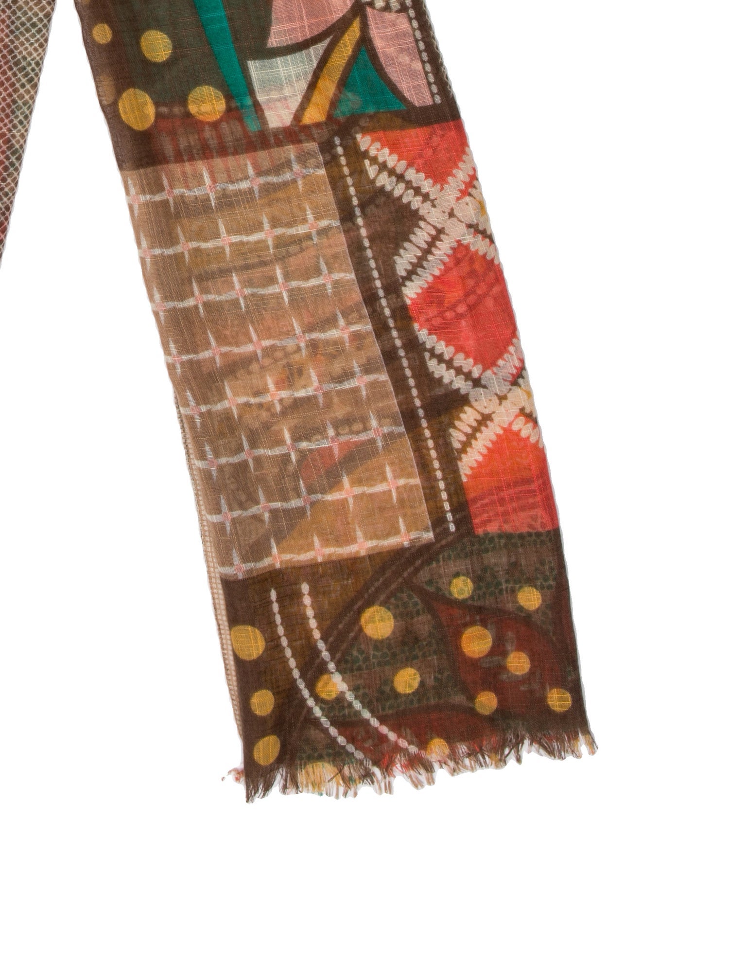 Secret Mission Silk Floral Print Scarf