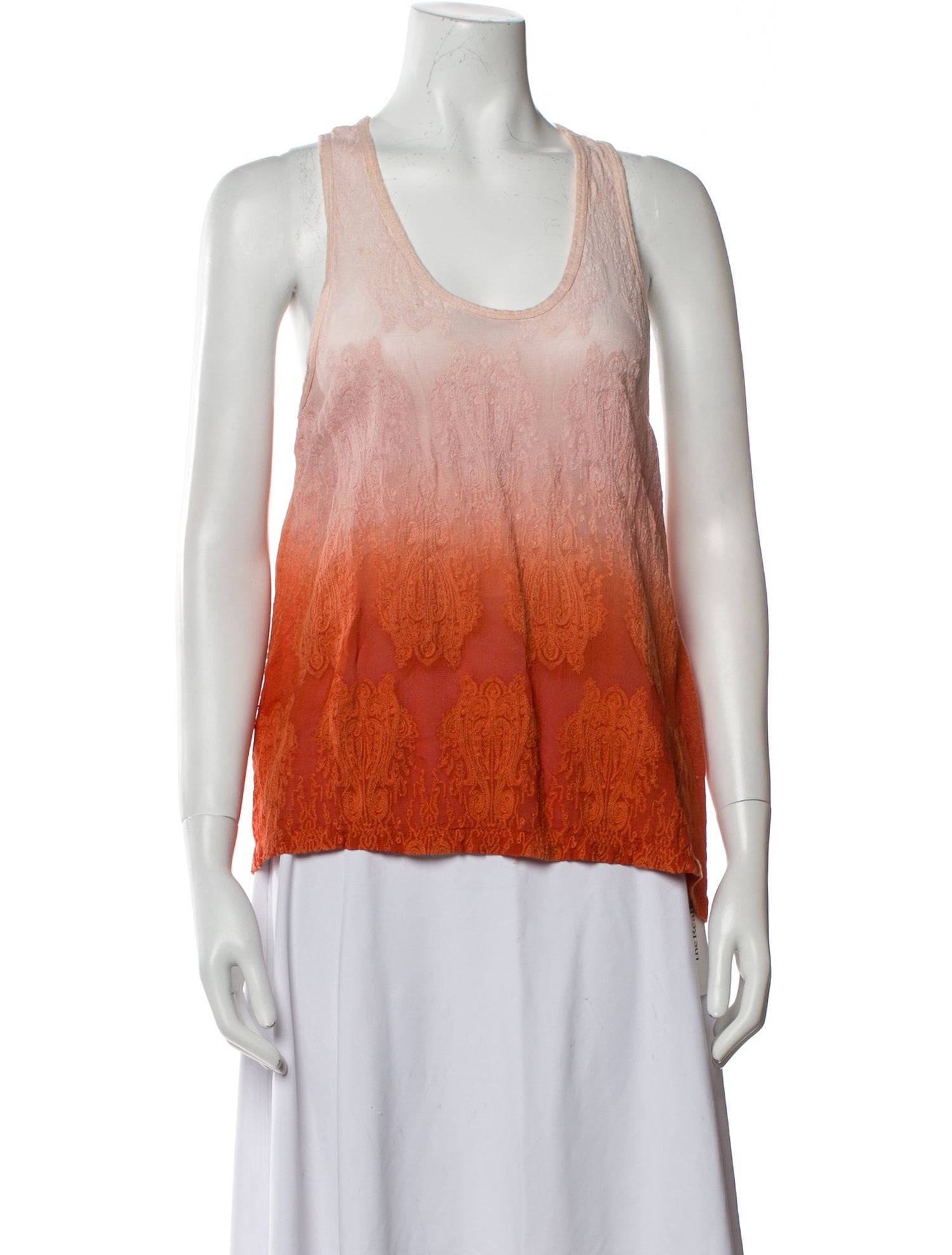 Secret Mission Printed Scoop Neck Top