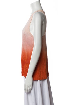 Secret Mission Printed Scoop Neck Top