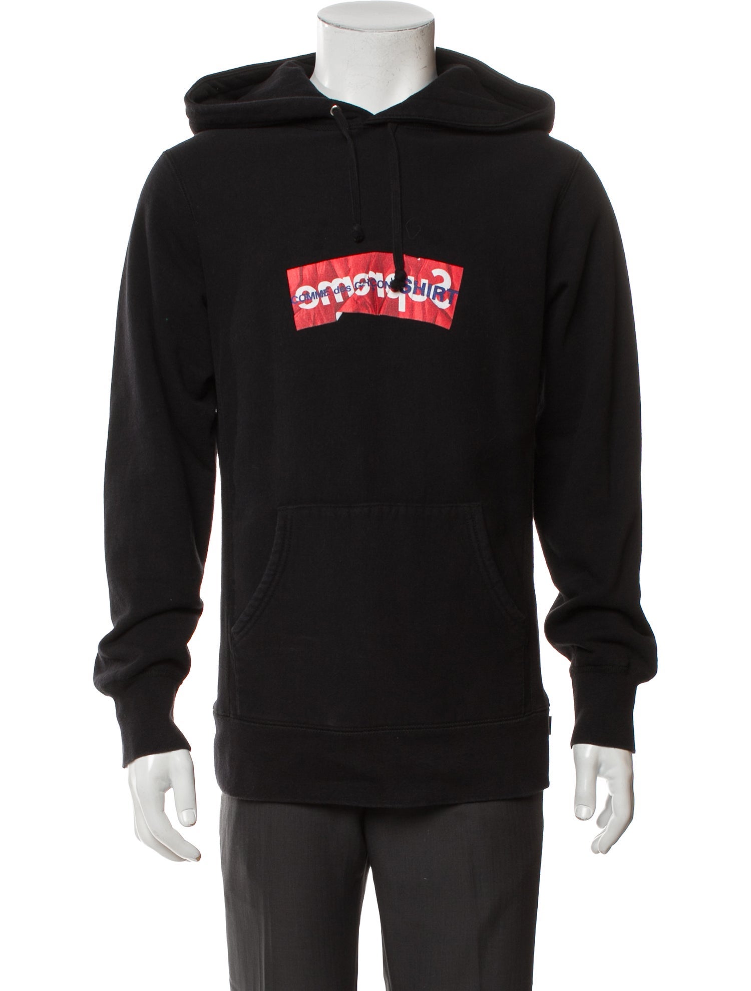 Supreme x Comme des Garcons x Nike Graphic Print Mock Neck Hoodie