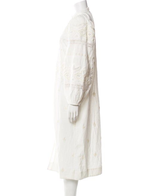 Scarlett Poppies Mock Neck Midi Length Dress