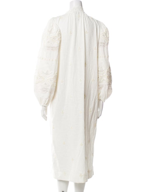 Scarlett Poppies Mock Neck Midi Length Dress