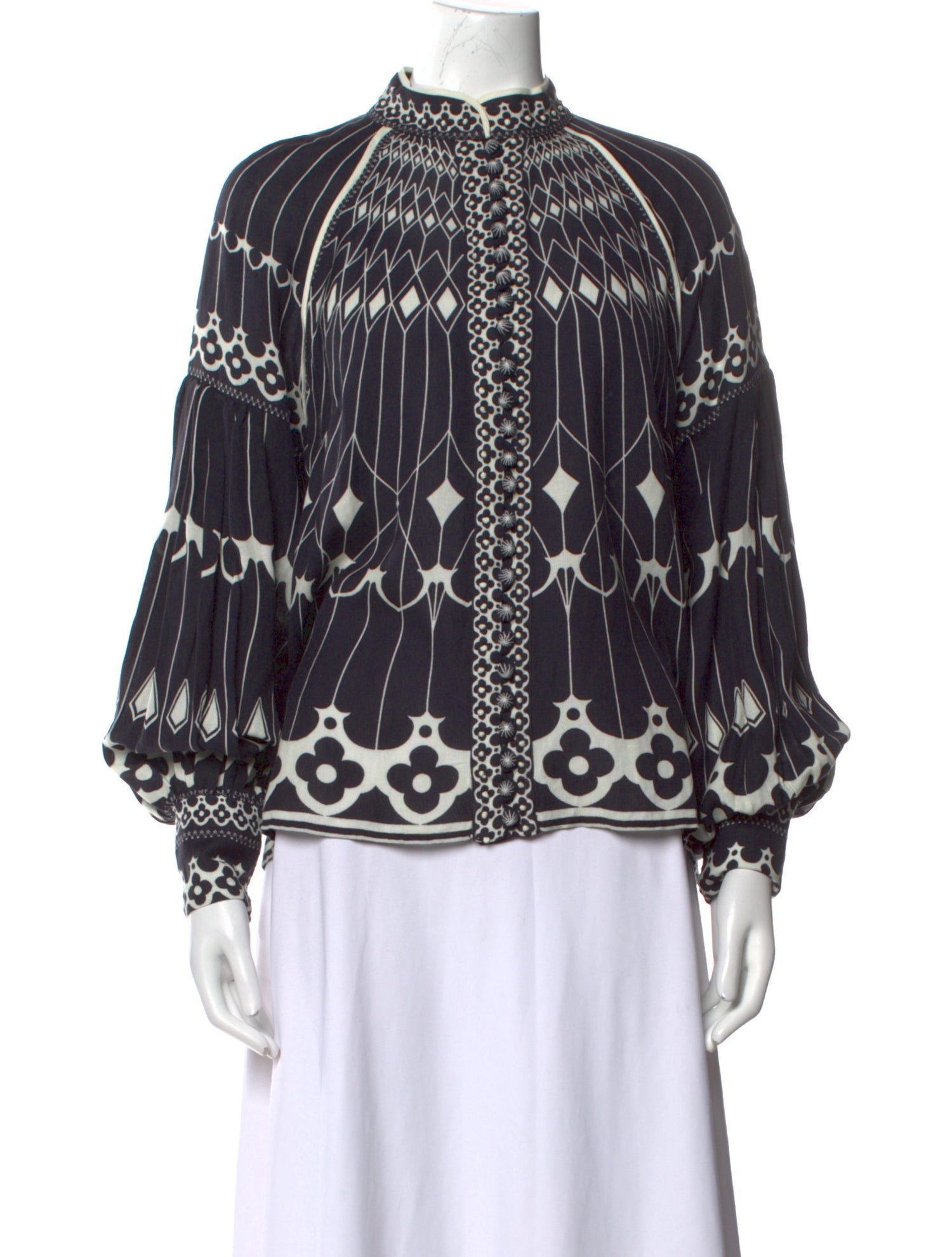 Scarlett Poppies Linen Printed Blouse