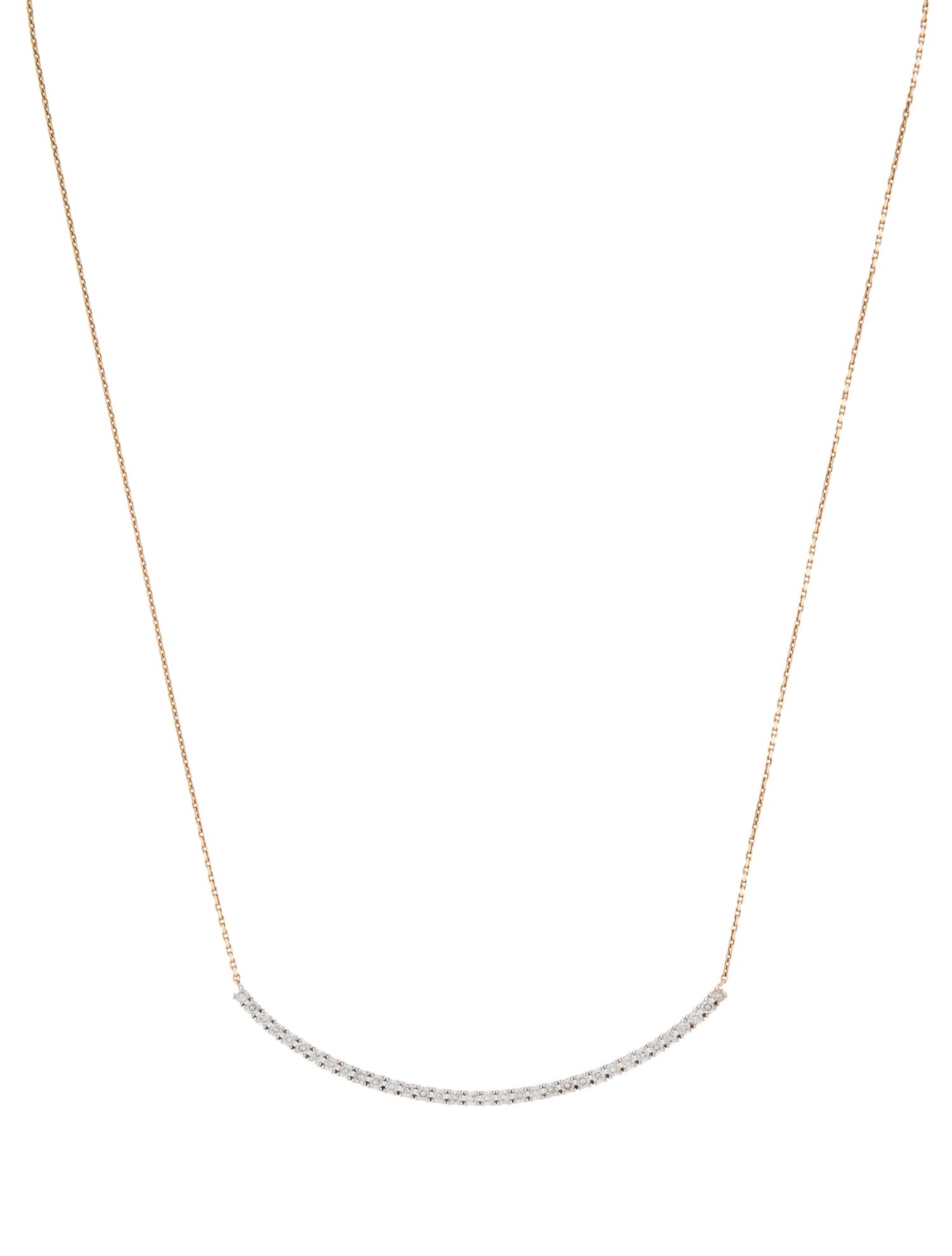 Kendra Scott 14K Diamond Bar Pendant Necklace