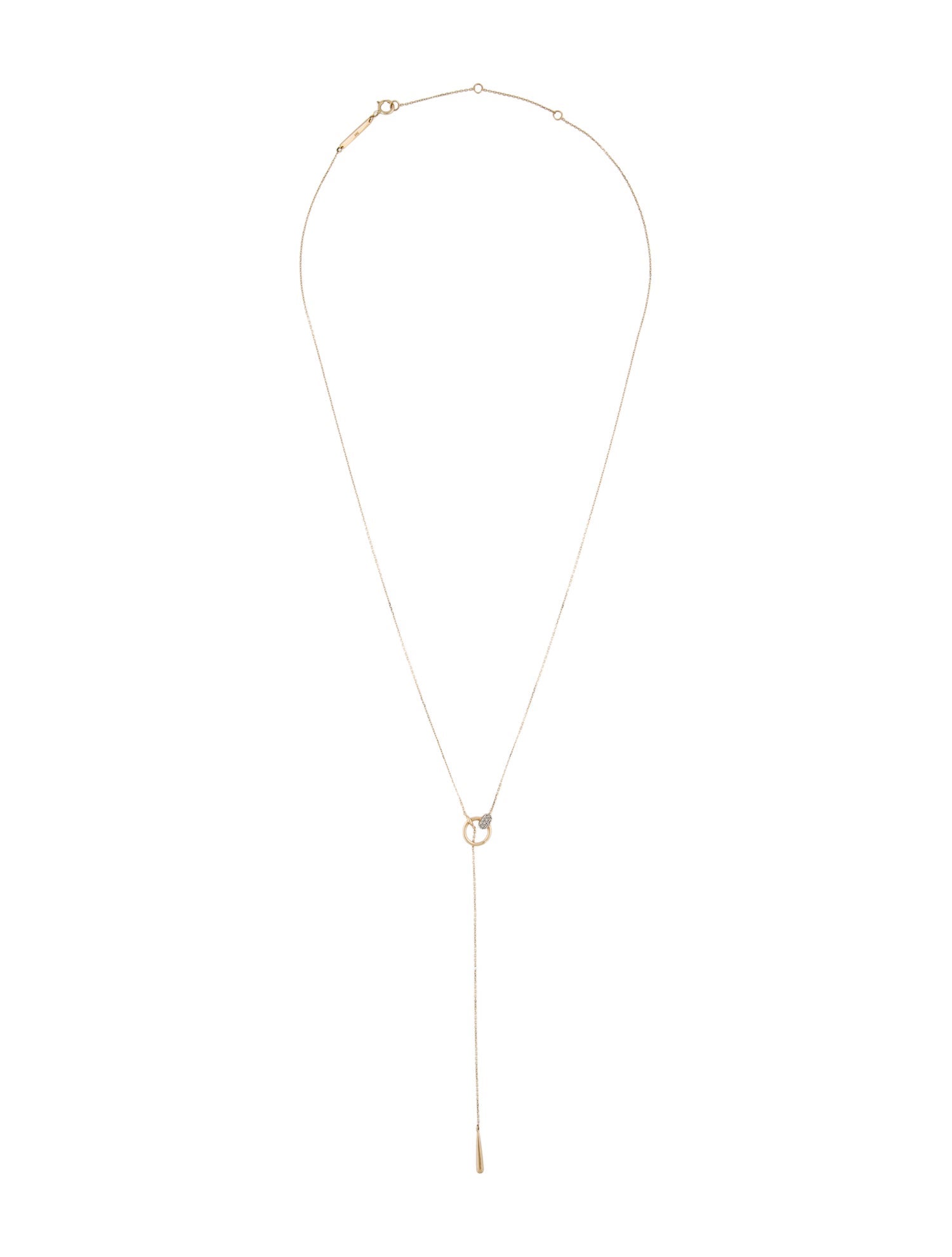 Kendra Scott 14K Diamond Tegan Y Drop Lariat Necklace