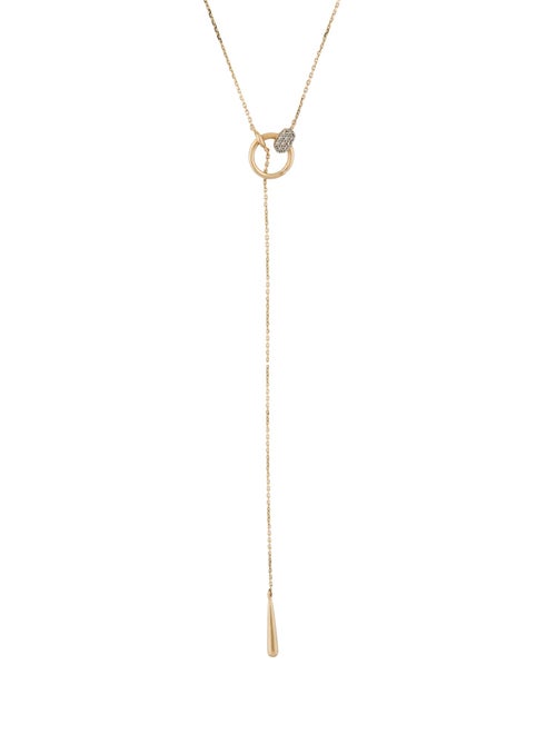 Kendra Scott 14K Diamond Tegan Y Drop Lariat Necklace