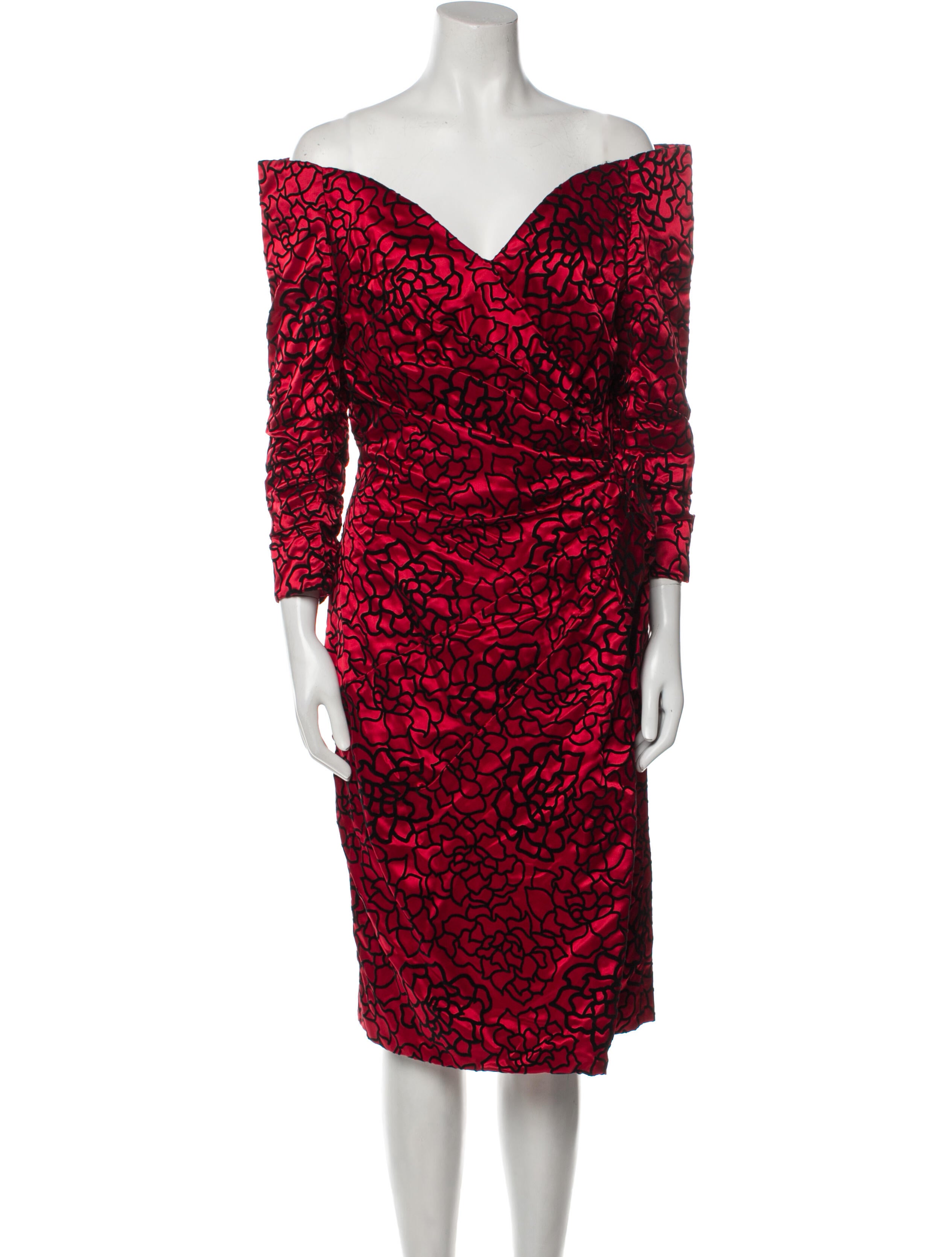 Scaasi Boutique Vintage Knee-Length Dress