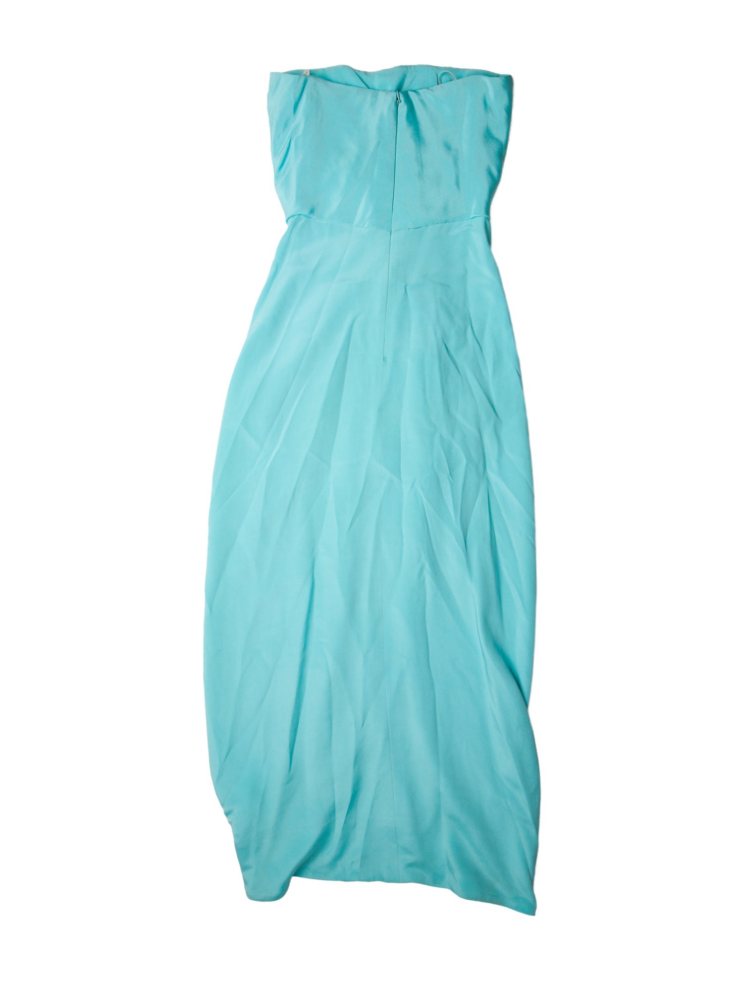 Scaasi Boutique Strapless Midi Length Dress