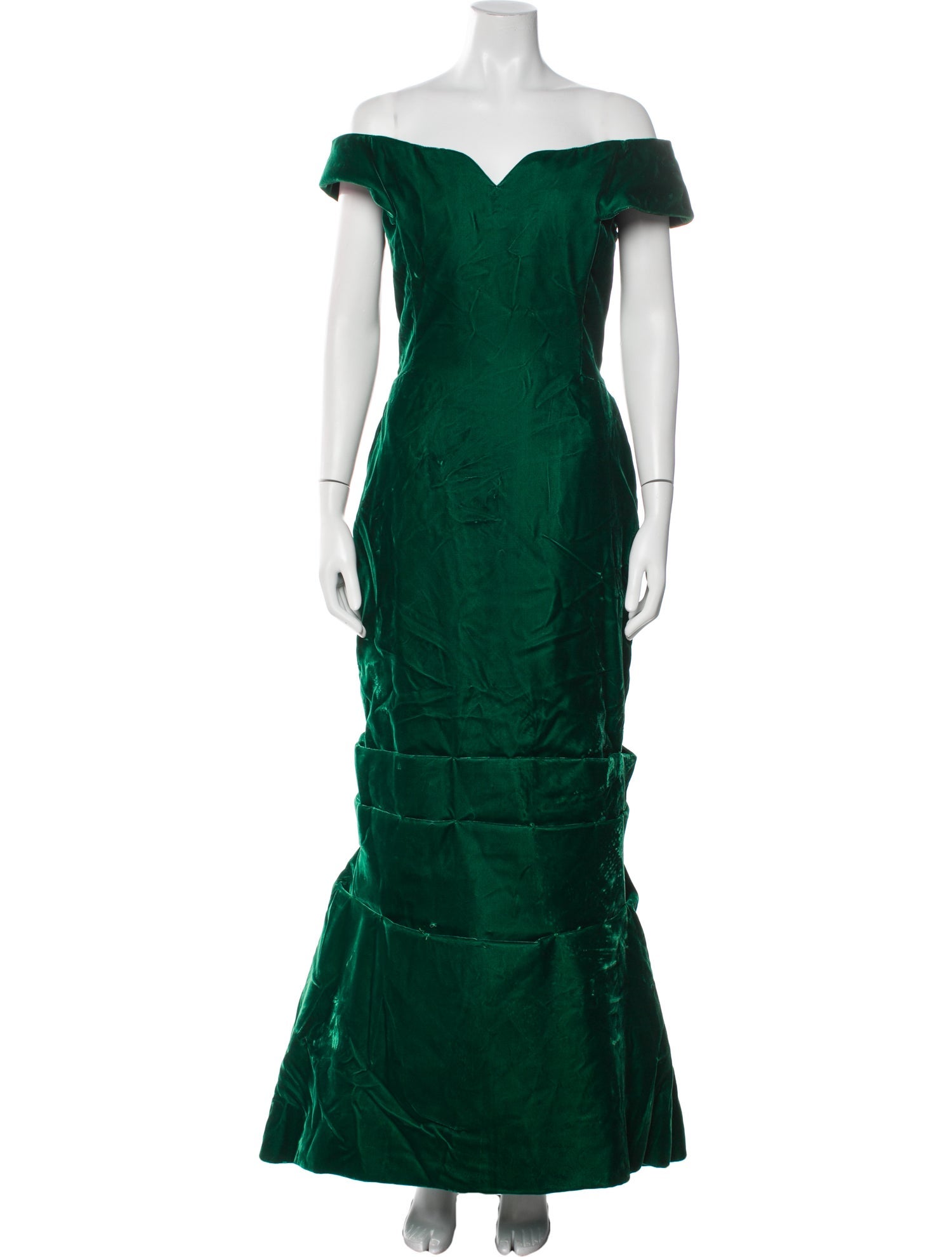 Scaasi Boutique Silk Long Dress