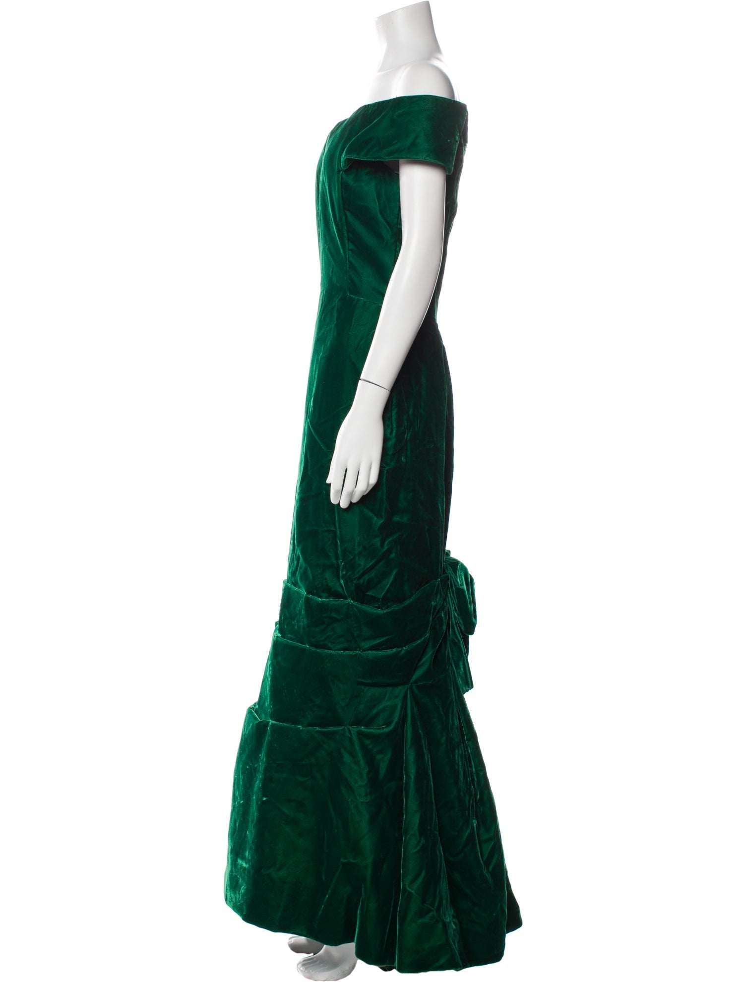 Scaasi Boutique Silk Long Dress