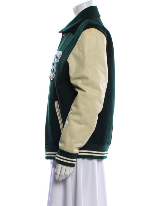 Scotch & Soda Wool Graphic Print Bomber Jacket