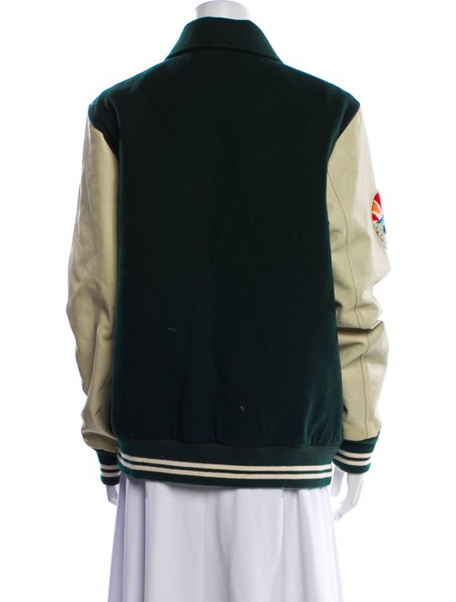 Scotch & Soda Wool Graphic Print Bomber Jacket