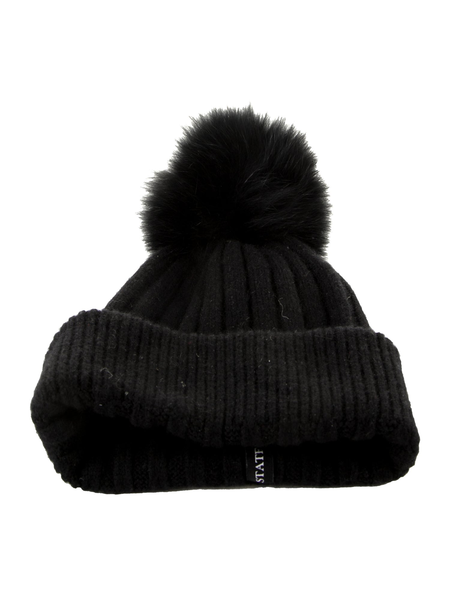 State Cashmere State Cashmere Beanie Hat - Black Hats  display picture 3