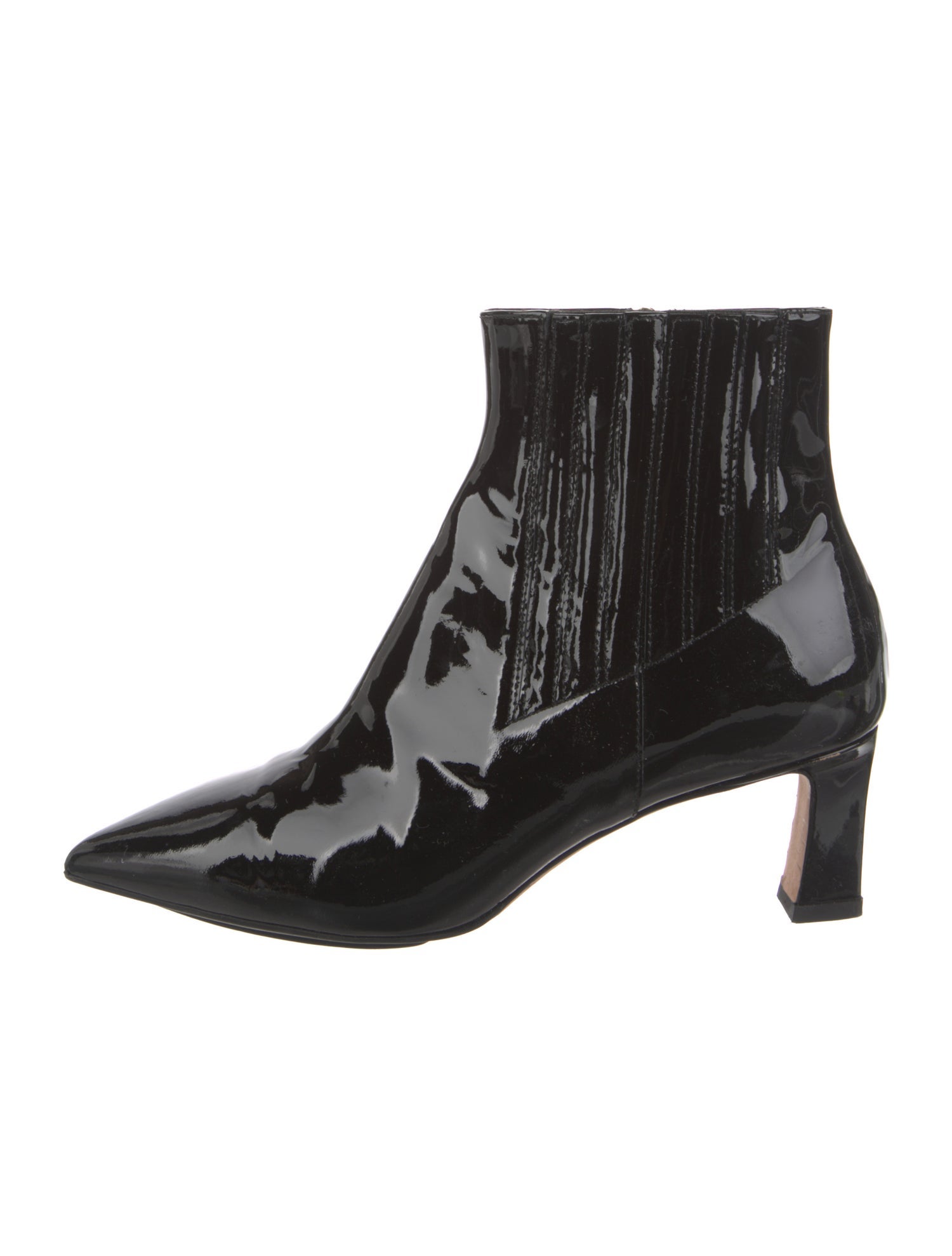 Scarlett Chase Patent Leather Chelsea Boots