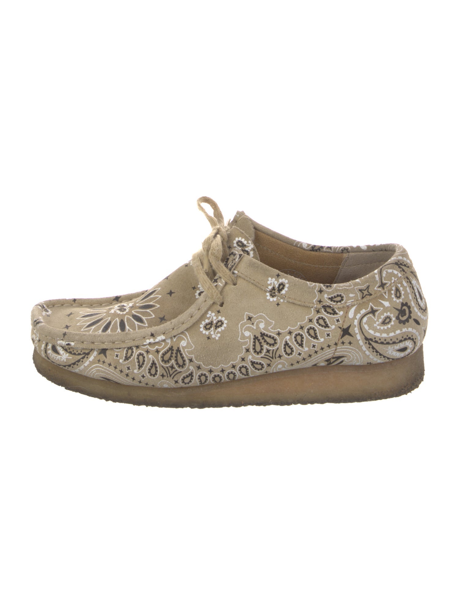 Supreme x Clarks Suede Paisley Print Boat Shoes