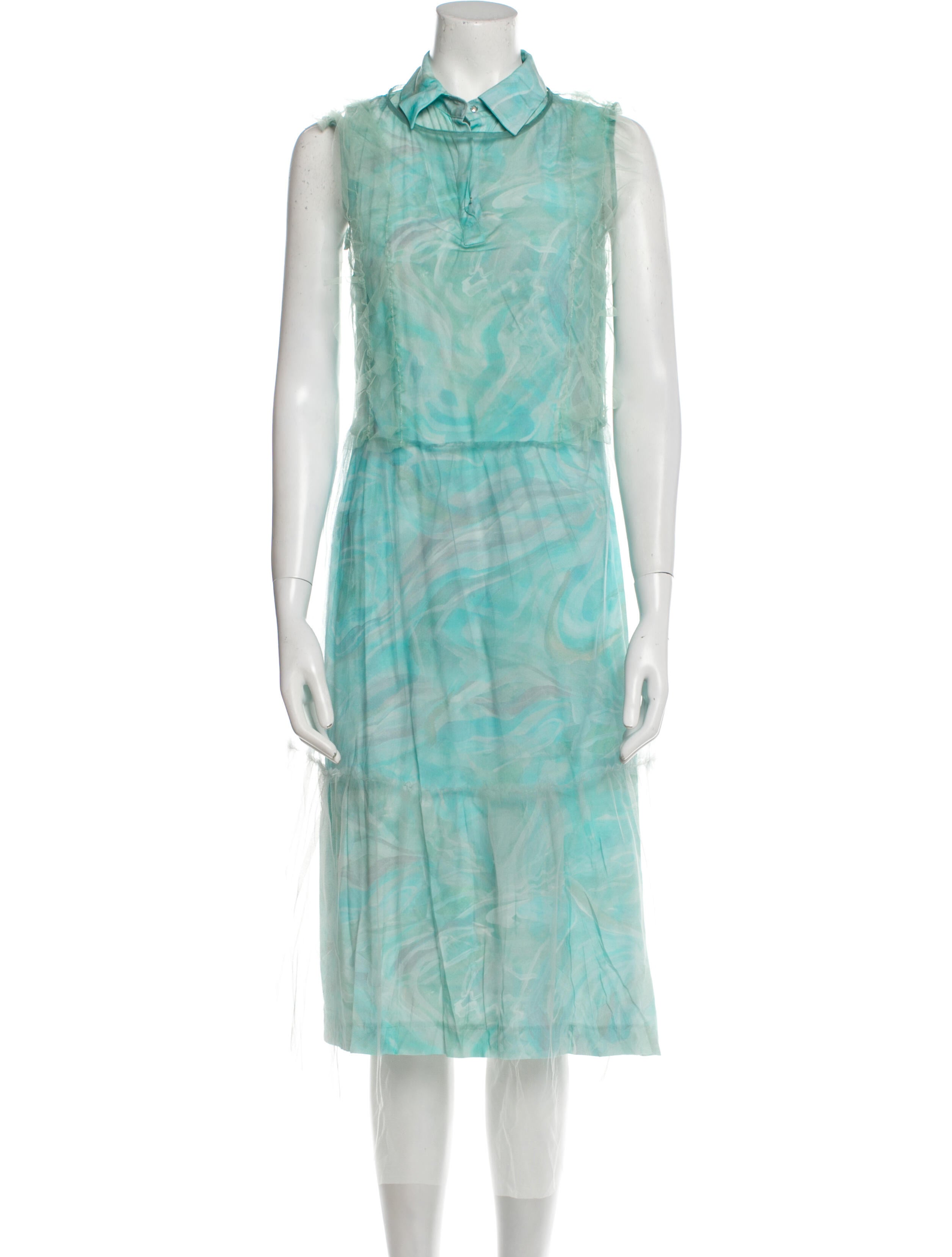 Isolda Printed Long Dress w/ Tags