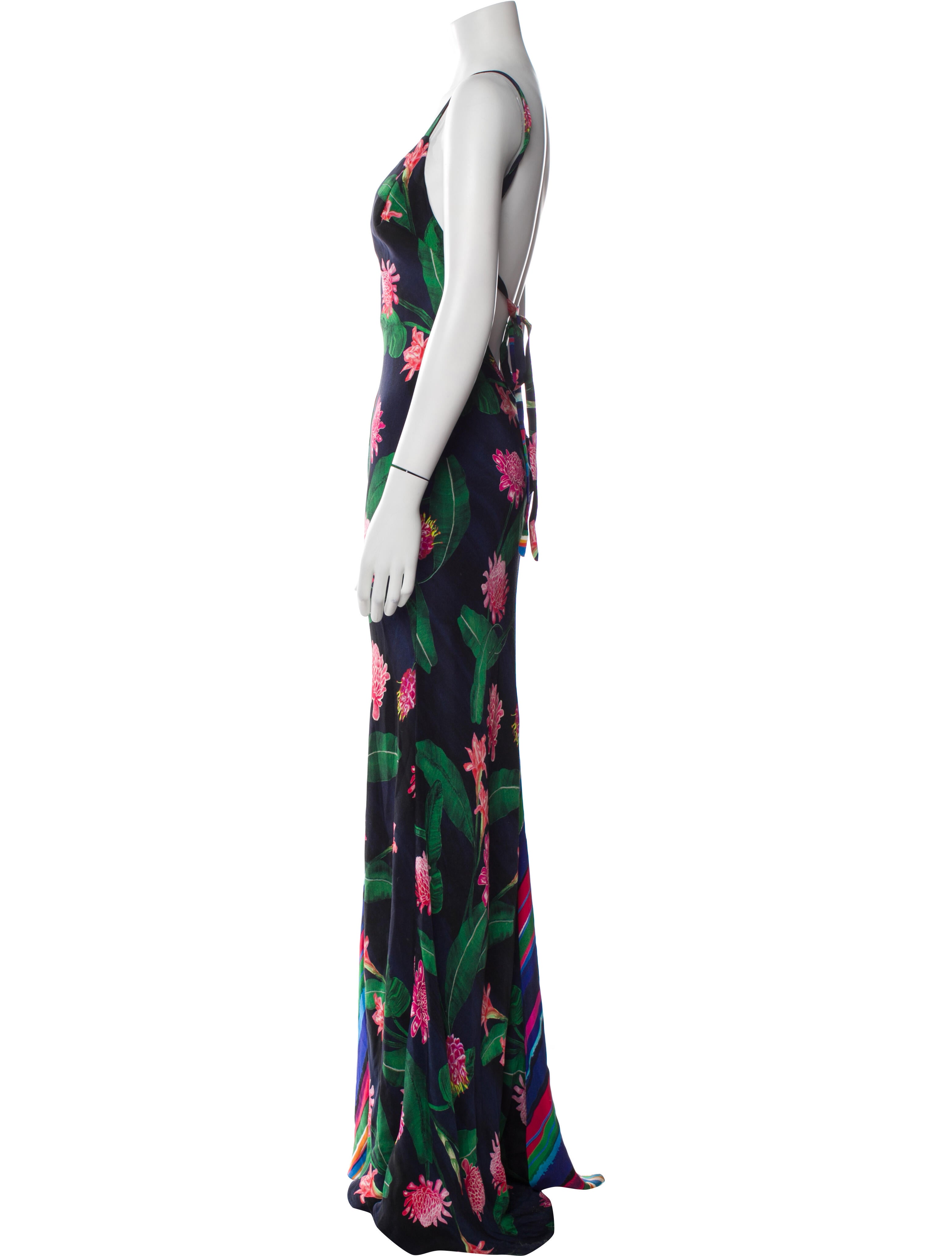 Isolda Silk Long Dress