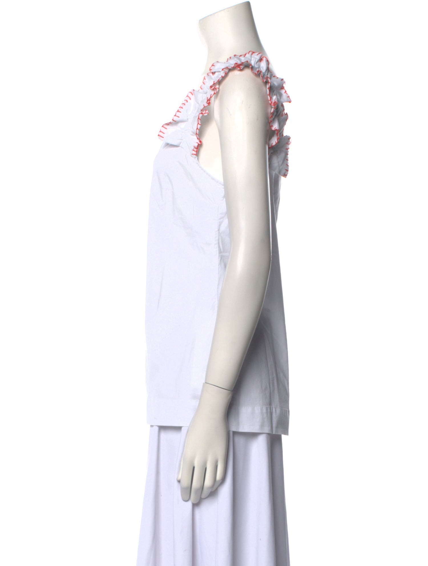 Isolda Square Neckline Sleeveless Top