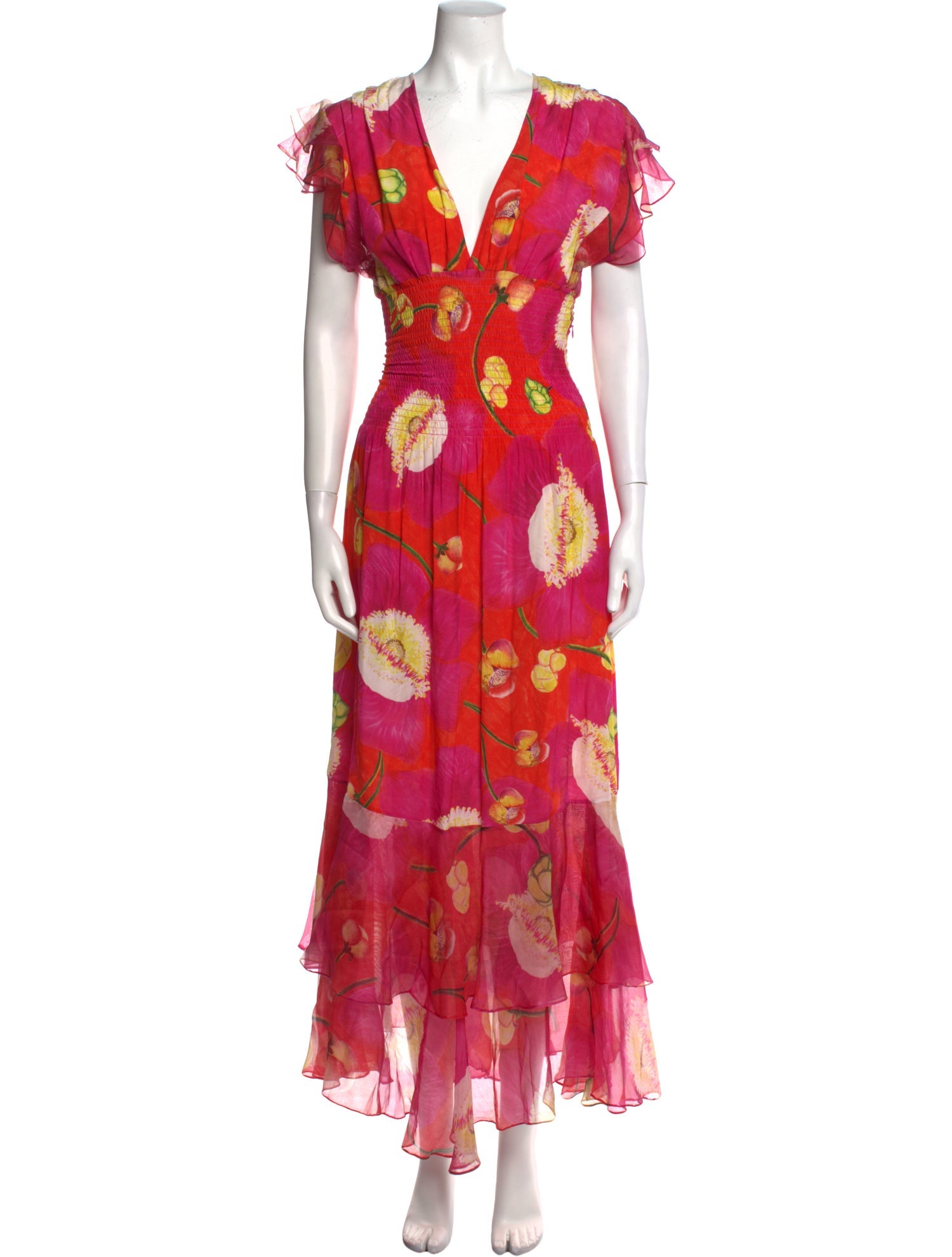 Isolda Silk Long Dress