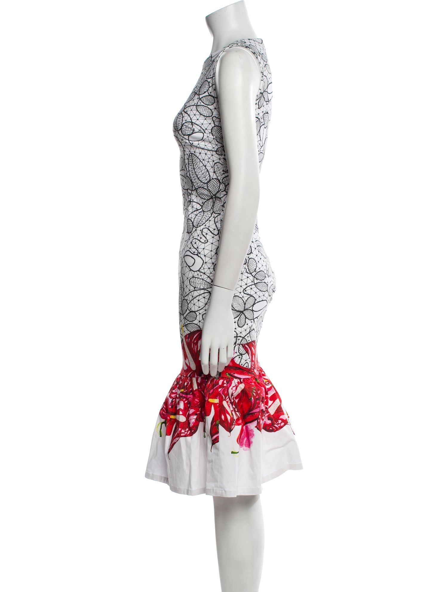 Isolda Printed Midi Length Dress