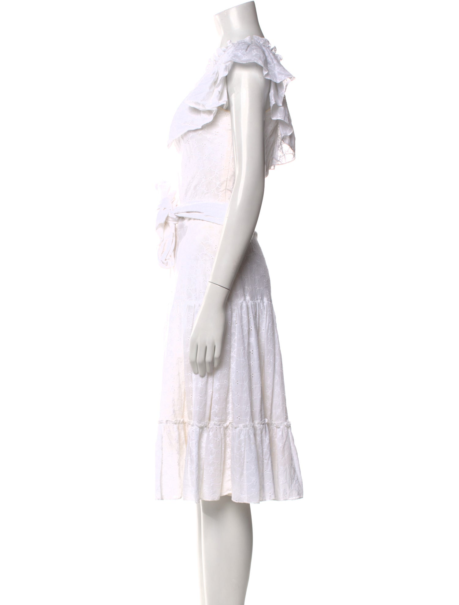 Isolda Scoop Neck Midi Length Dress