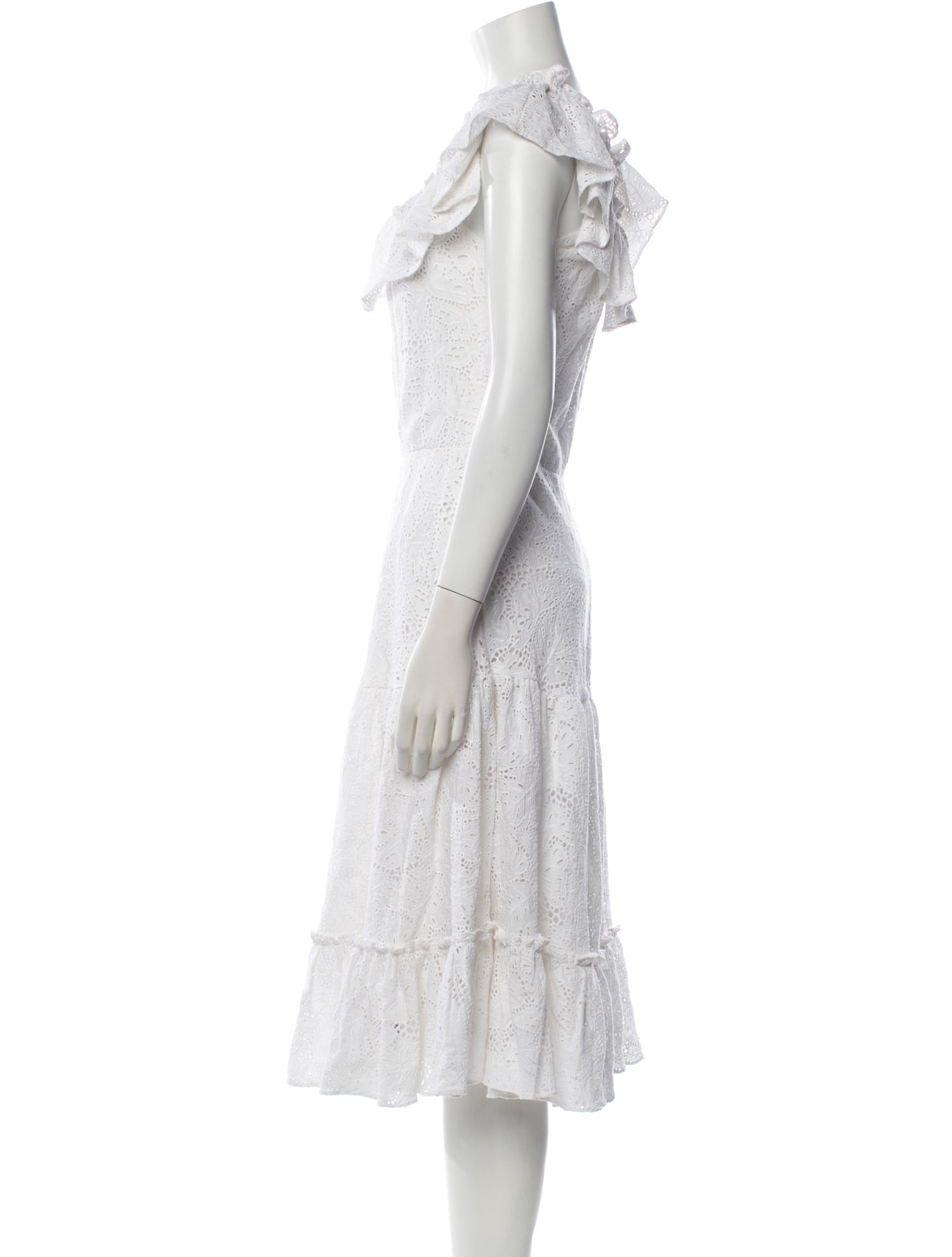 Isolda Linen Midi Length Dress