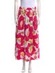 Isolda Floral Print Midi Length Skirt