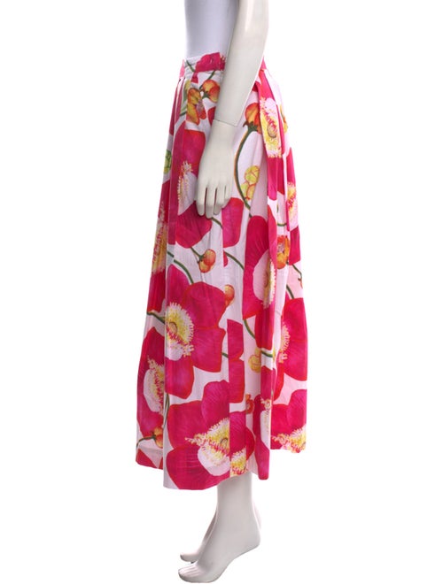 Isolda Floral Print Midi Length Skirt
