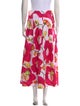 Isolda Floral Print Midi Length Skirt