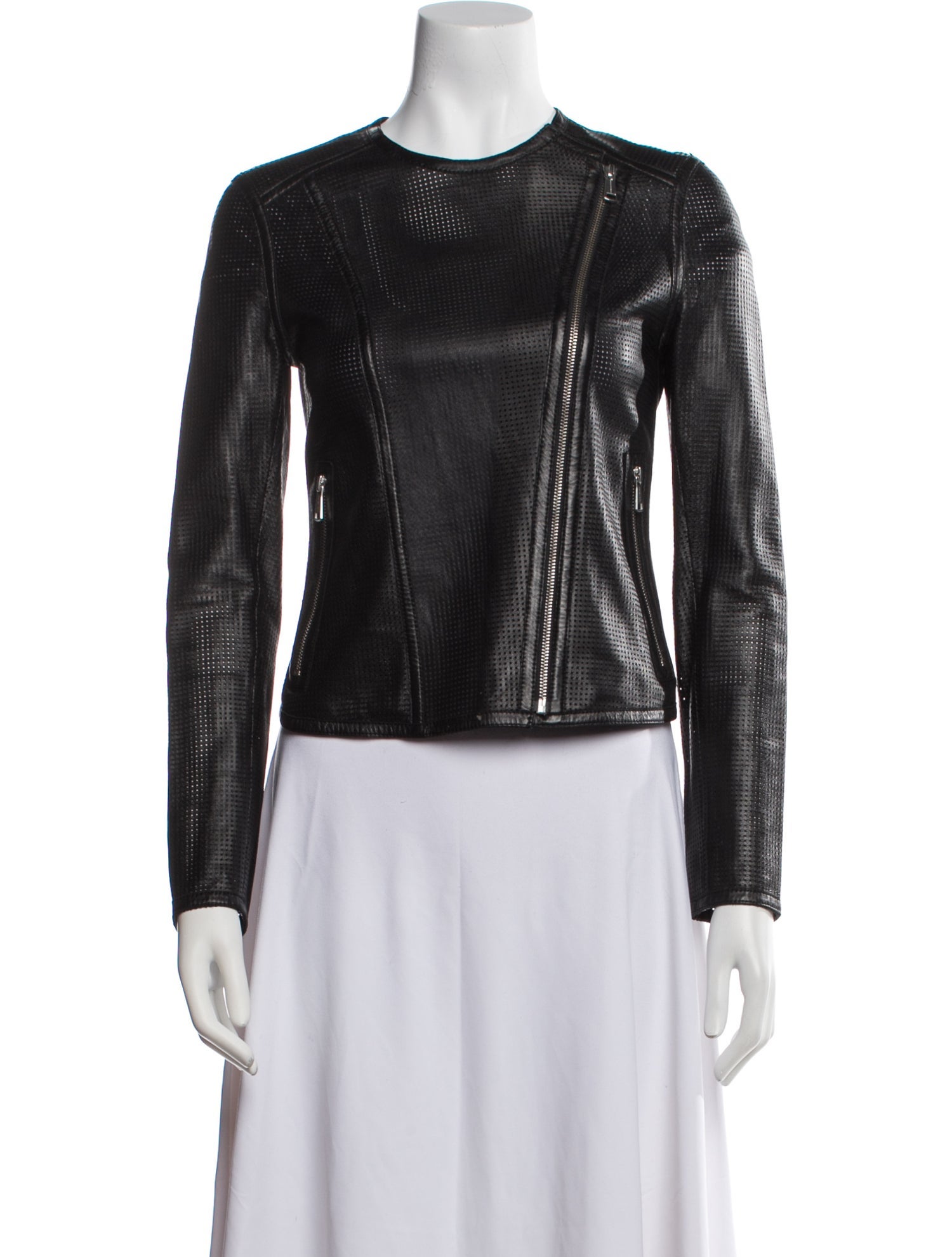 Andrew Marc x Richard Chai Leather Biker Jacket