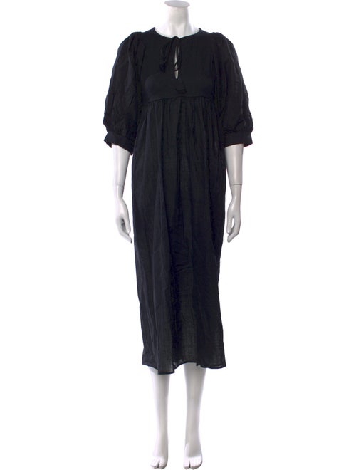 Stand & Deliver Linen Long Dress