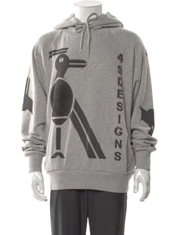 4S Designs Sweatshirts & Hoodies Graphic Print Mock Neck Hoodie M