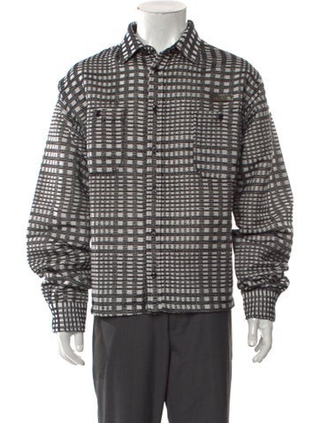 4S Designs Casual Shirts Plaid Print Long Sleeve Shirt L