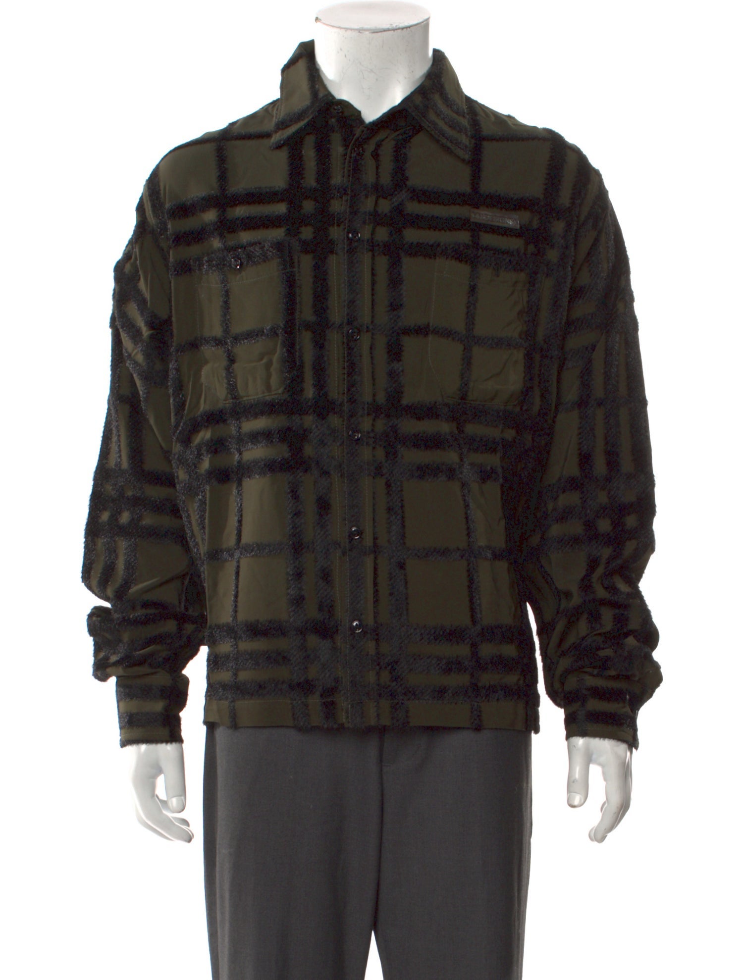 4S Designs Plaid Print Long Sleeve Shirt w/ Tags