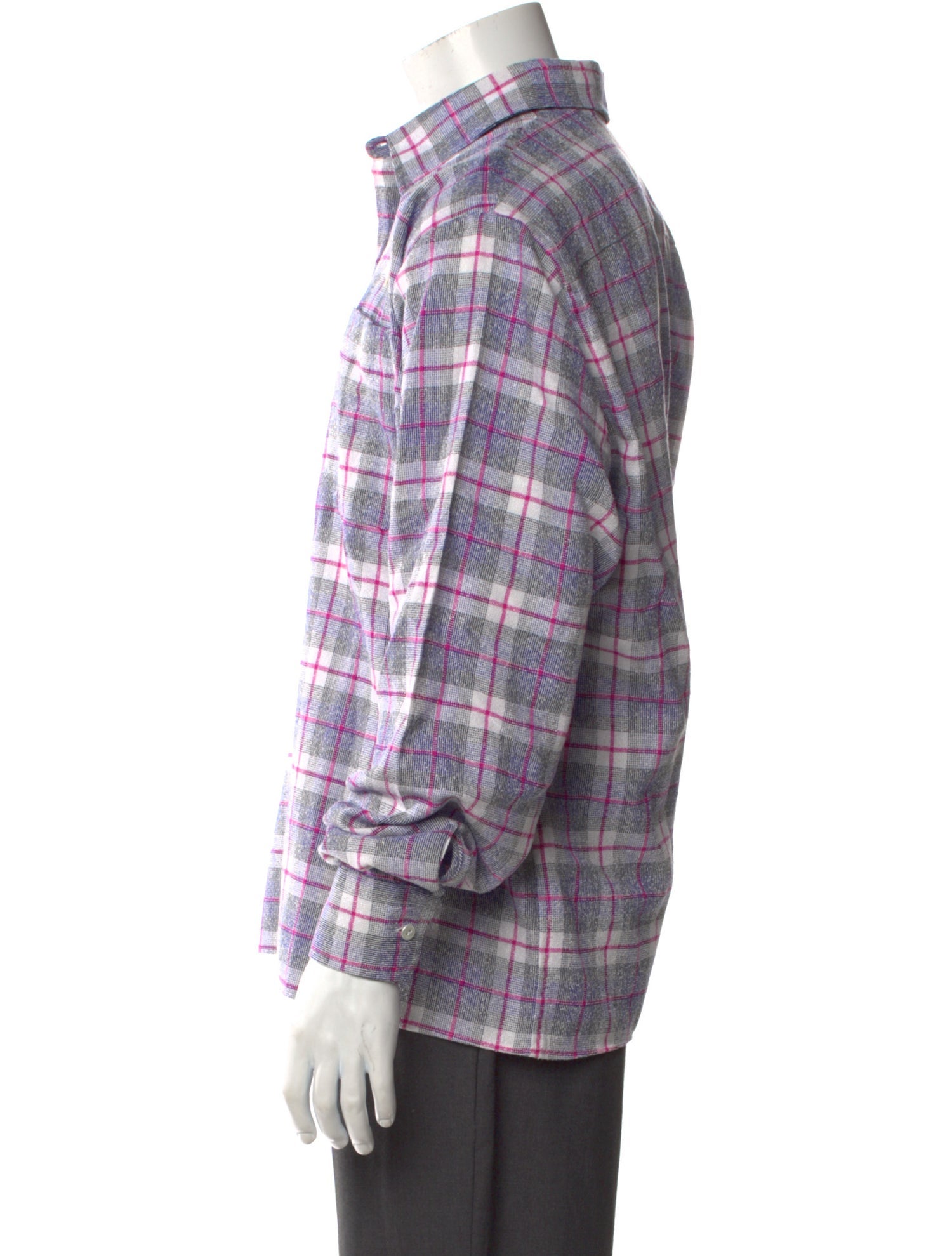 4S Designs Plaid Print Long Sleeve Shirt w/ Tags