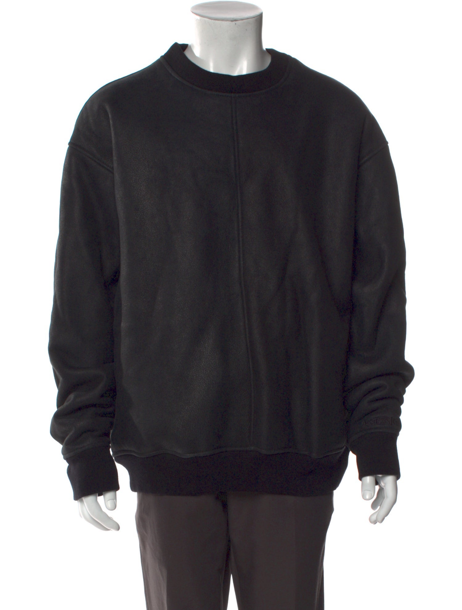 4S Designs Shearling Crew Neck Sweatshirt