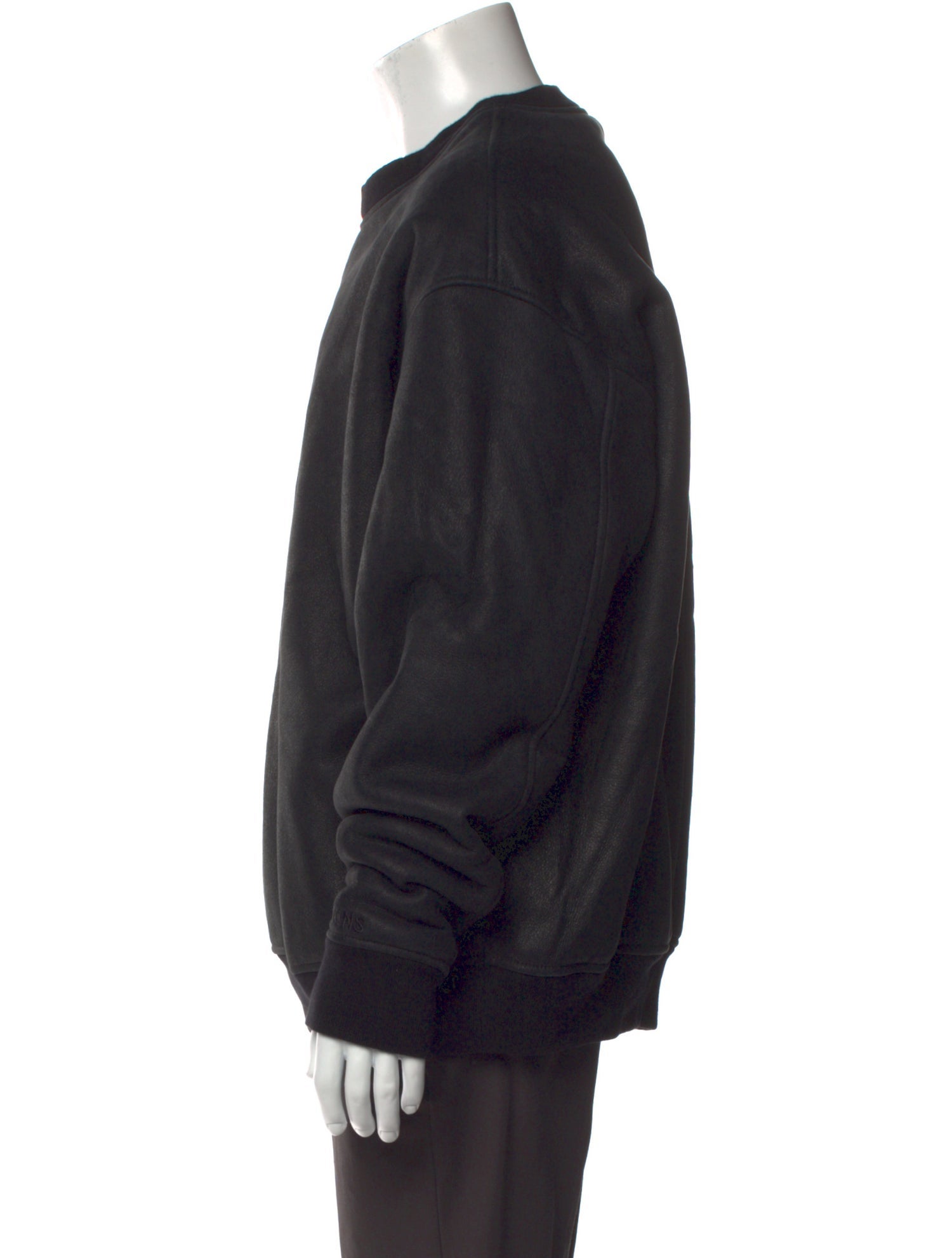 4S Designs Shearling Crew Neck Sweatshirt