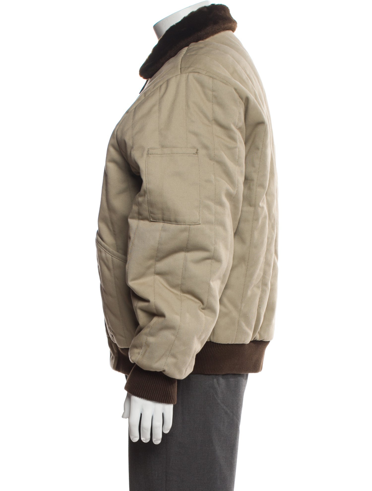 Supreme x Dickies 2025 Reversible Quilted Faux Fur Work Bomber Jacket